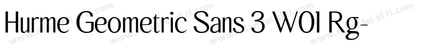 Hurme Geometric Sans 3 W01 Rg字体转换